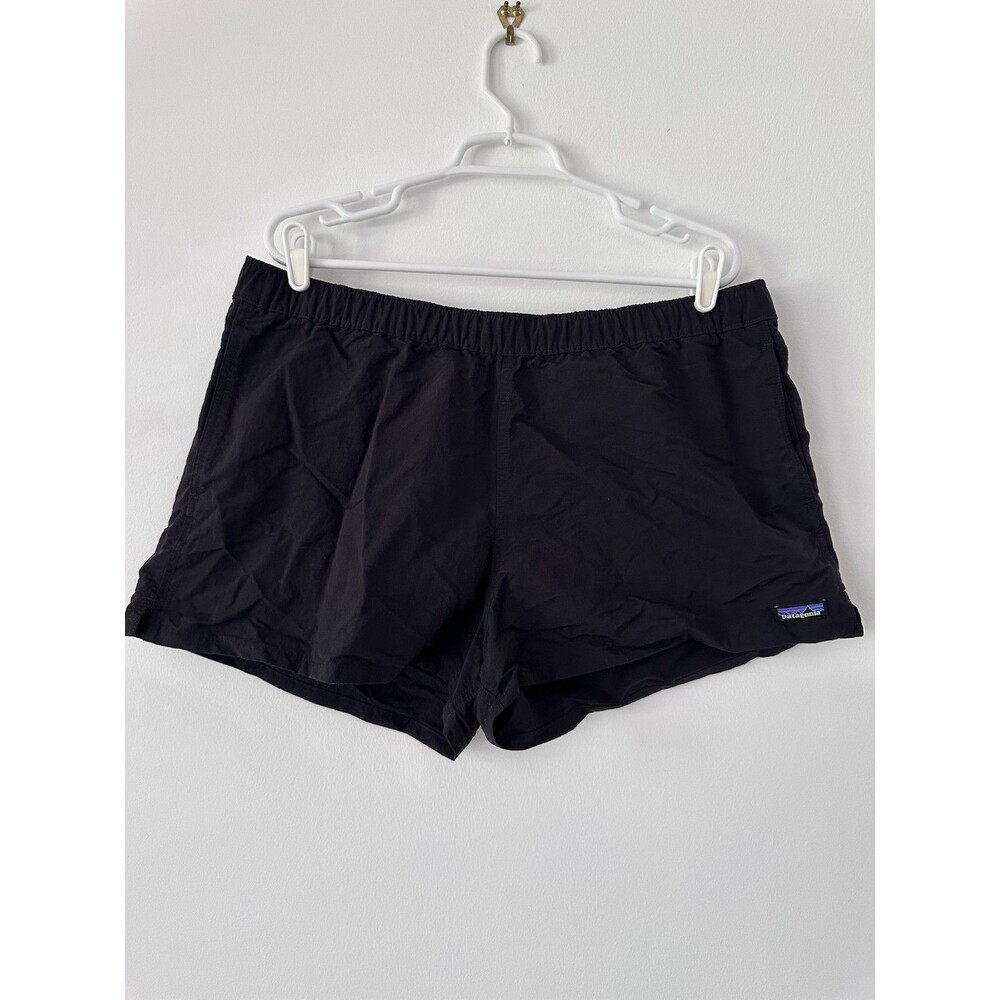 PATAGONIA Barely Baggies Black 2.5” Elastic Waist Shorts Women’s Size XL